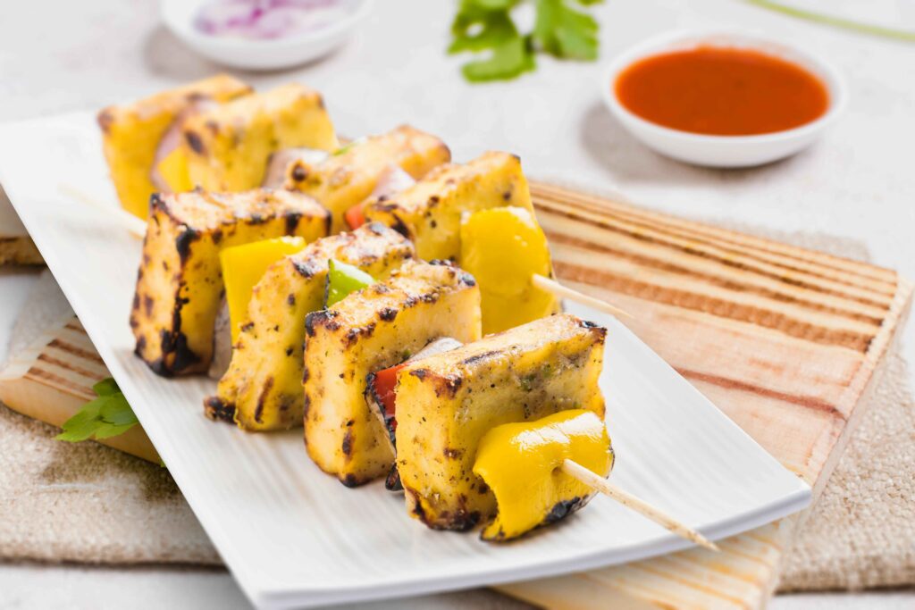 Paneer Tikka on a Plate