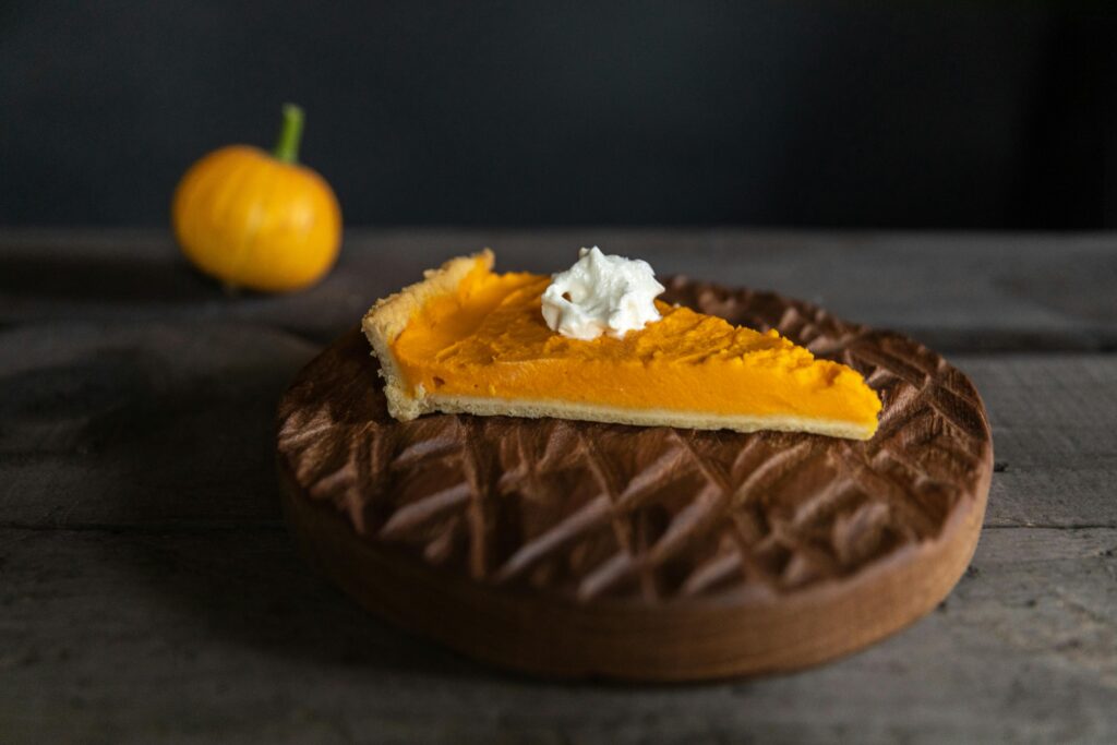 Caramel pumpkin pie