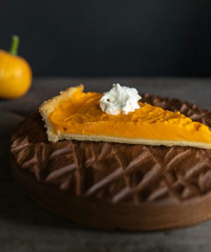 Caramel pumpkin pie