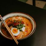 Close-up of a Bowl of Maggie