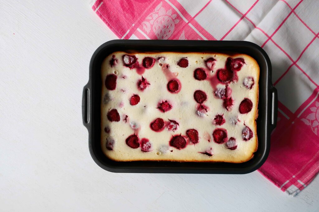 Rum bread pudding.