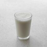 cow milk in a glass