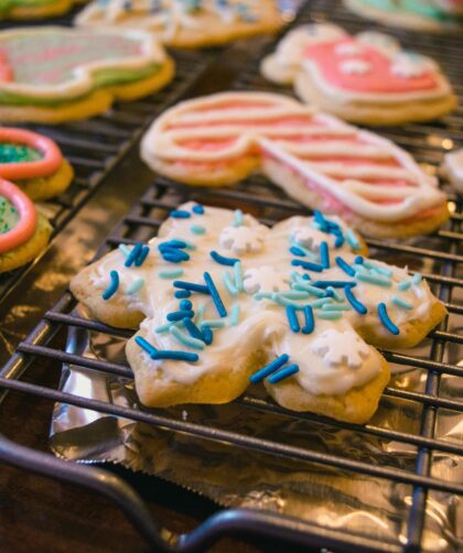 Different shape Christmas Cookies