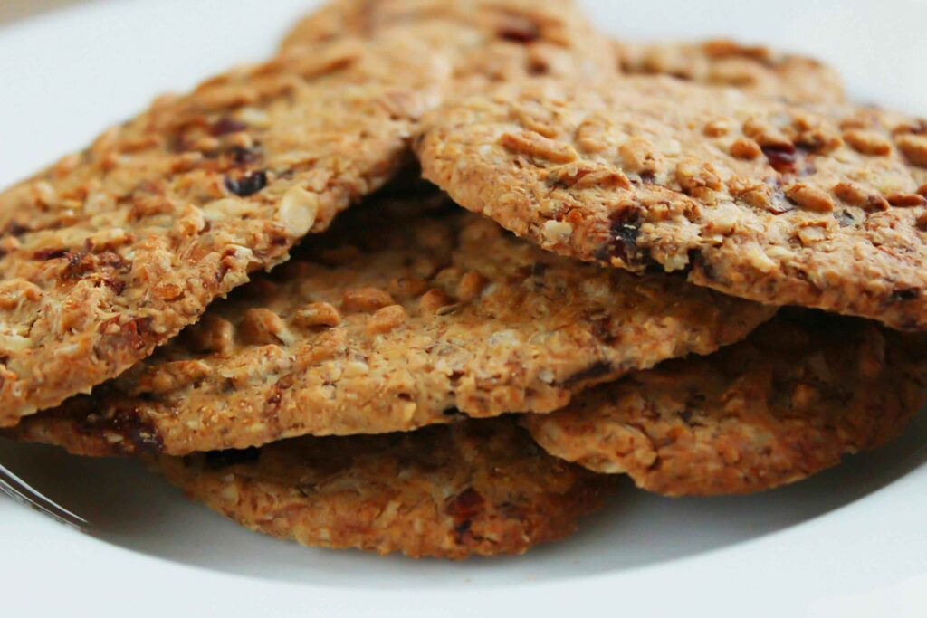 Peanut Butter Cookies served on white plate