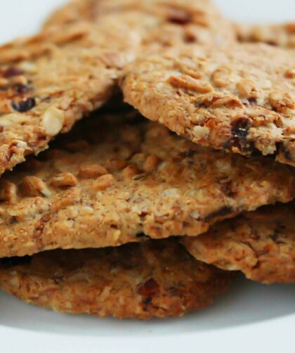 Peanut Butter Cookies served on white plate