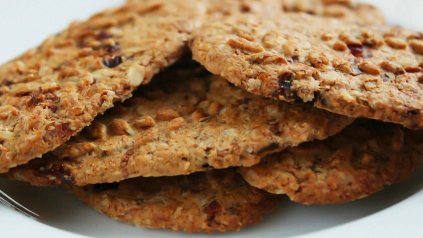 Peanut Butter Cookies served on white plate