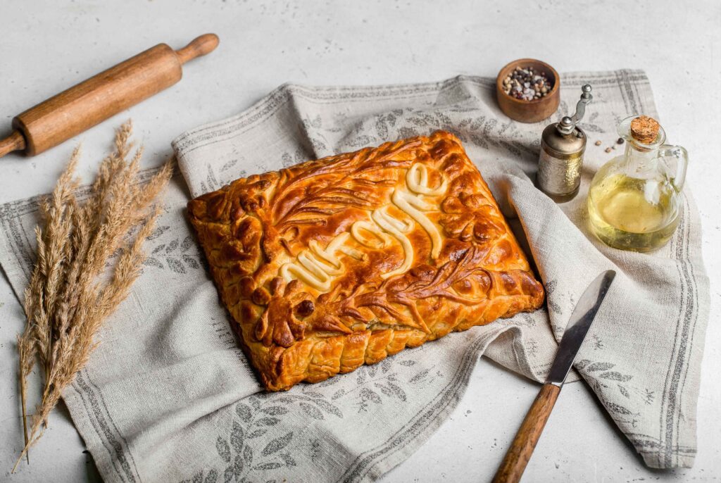 Chicken And Mushroom Pie on the Table