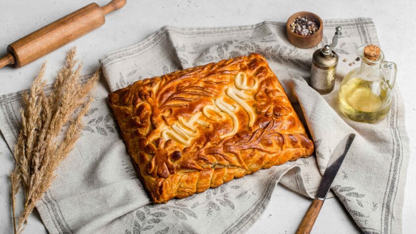 Chicken And Mushroom Pie on the Table