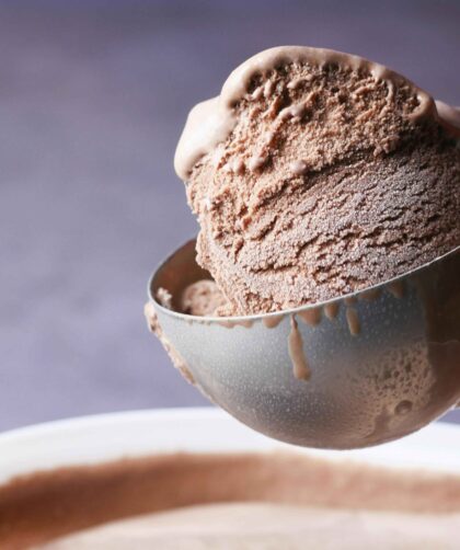 Vegan chocolate ice cream.