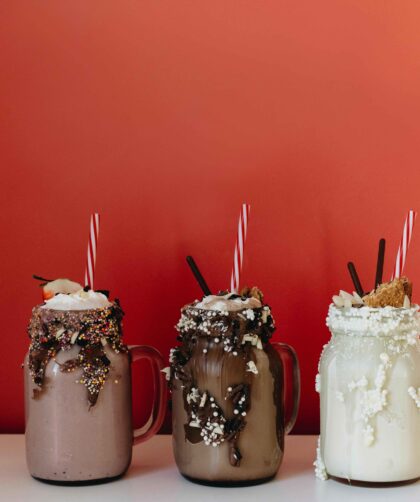 Oreo shape in three glass