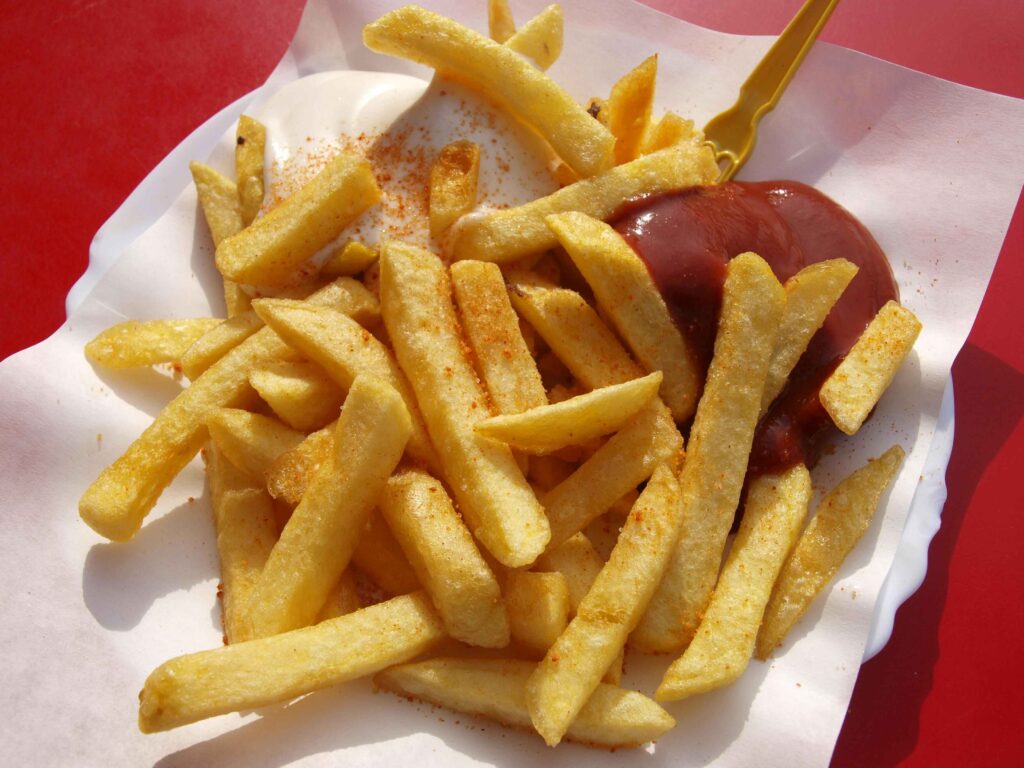 French Fries served with red sauce