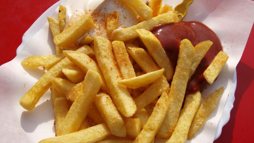 French Fries served with red sauce