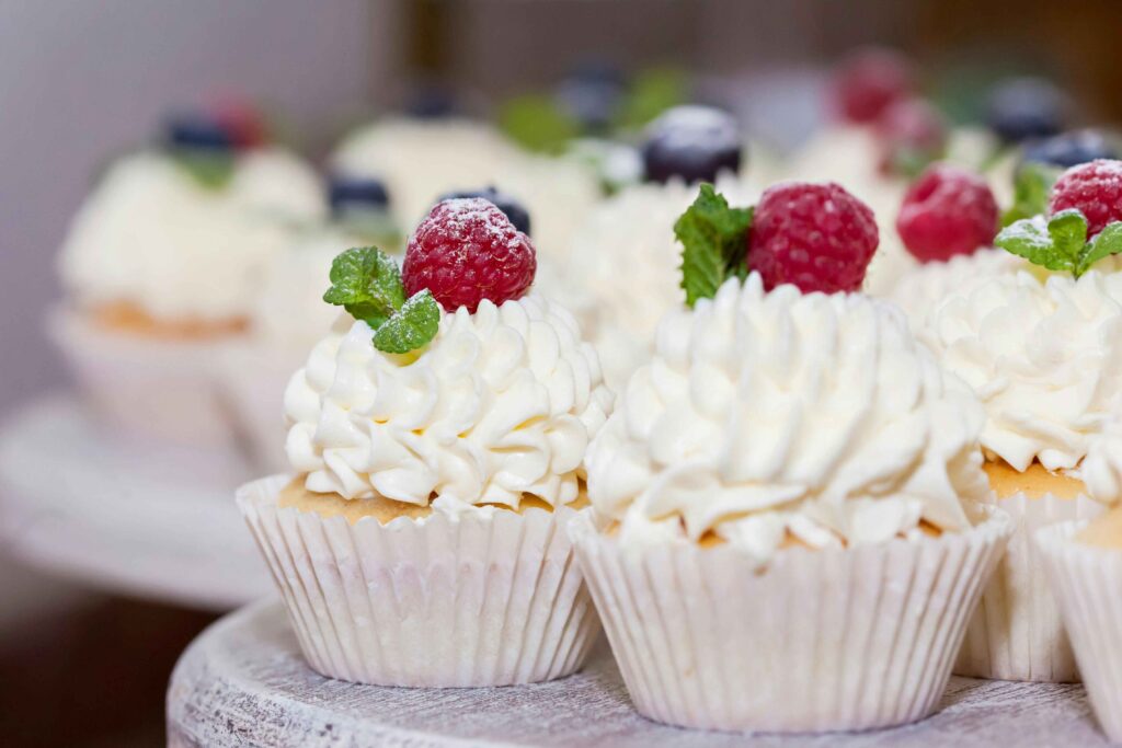 close up picture of cupcake