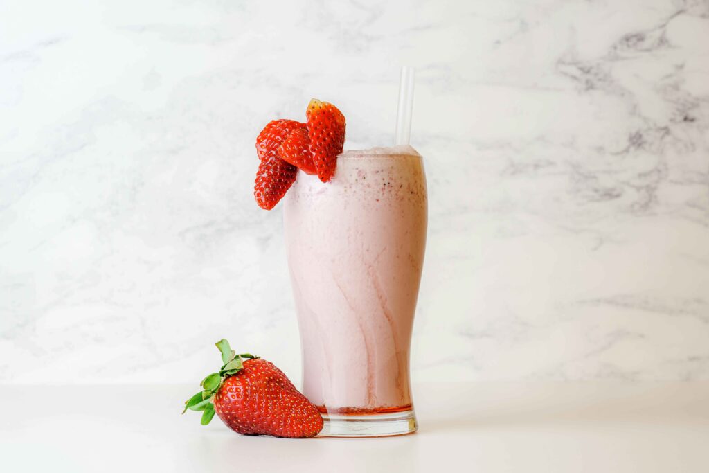 Strawberry Smoothie in a glass