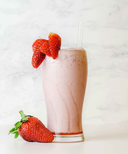 Strawberry Smoothie in a glass