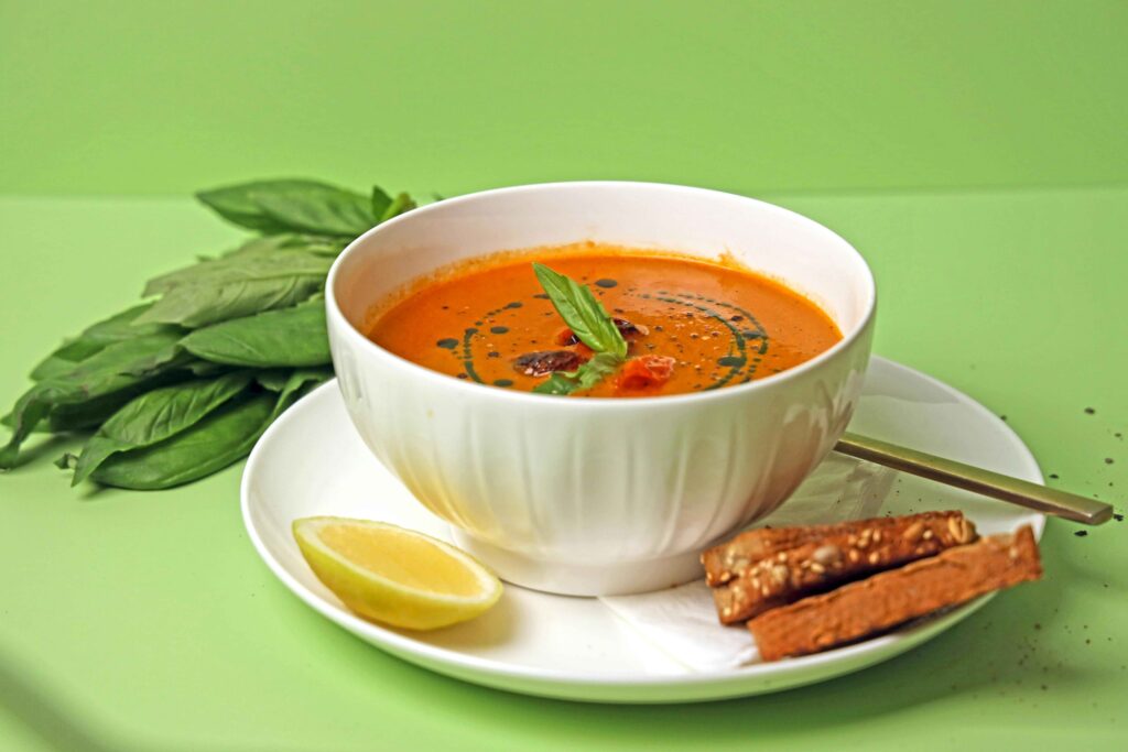  Fish Soup Served in a bowl 