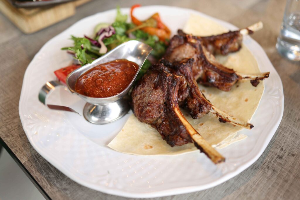 Lamb Lolllipop served with red sauce