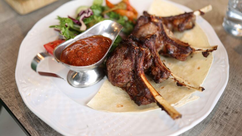 Lamb Lolllipop served with red sauce