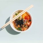 Mango Salmon serves in a bowl