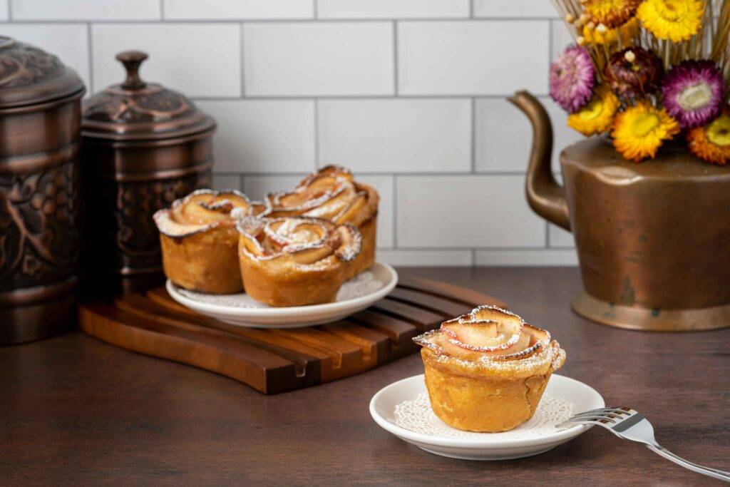 Apple Muffin served on a plate