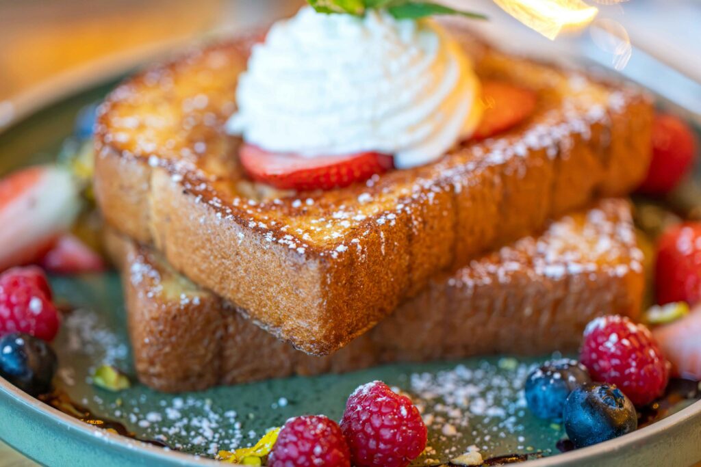 French Toast served on a tray.