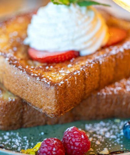 French Toast served on a tray.