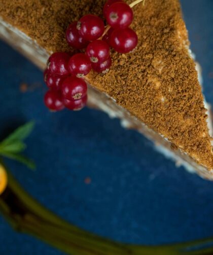 Angel Food Cake served on a plate