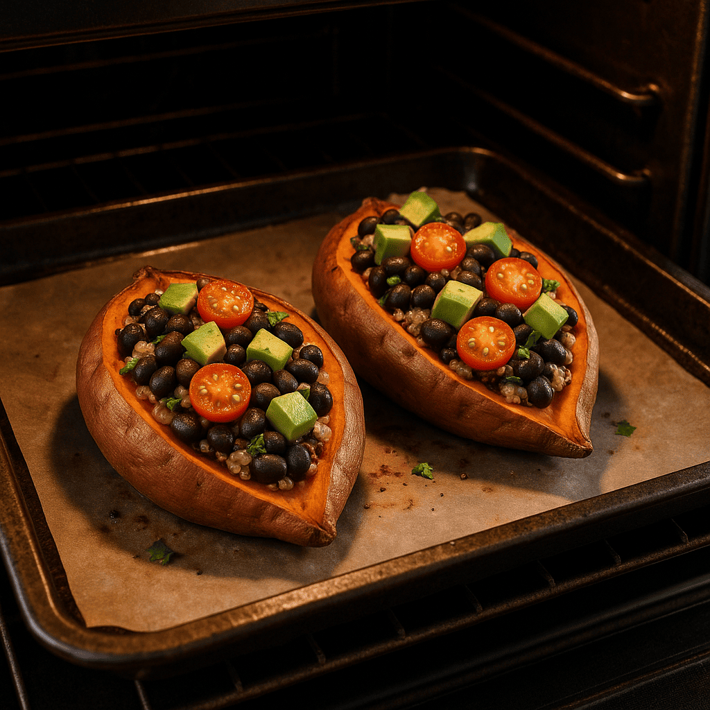 Stuffed sweet potato