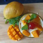 Mango Lassi Served in a glass