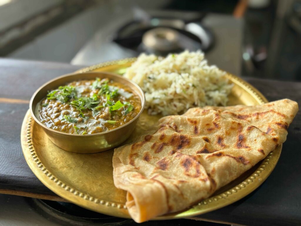 Chana Daal Paratha served on a plate