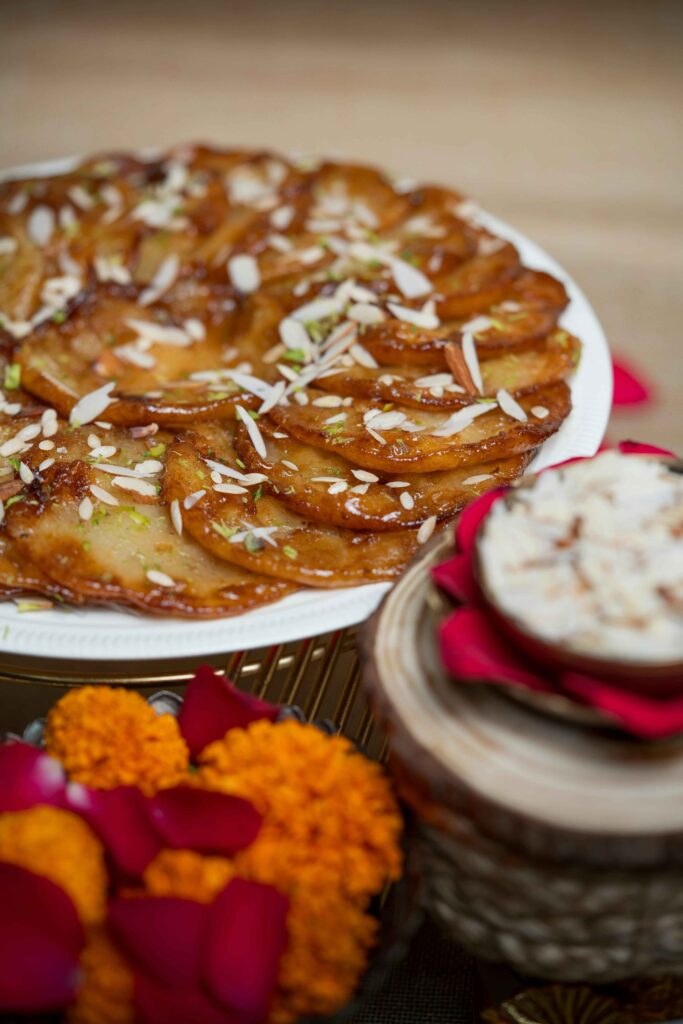 Bihari Pua served on a white plate
