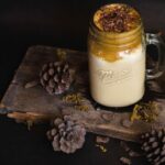 Banana Mousse served in a jar