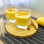 Mango Pudding served in two glasses