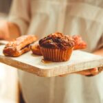 Zucchini Muffin kept on a tray