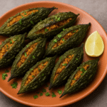Chicken stuffed karela