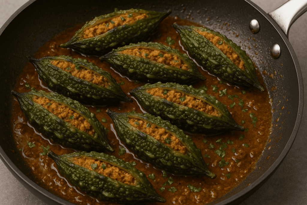 Chicken Stuffed Karela
