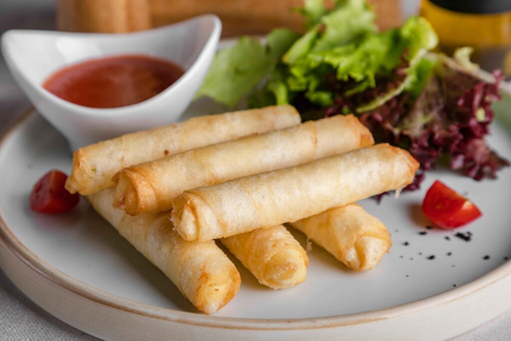 Maggie Spring Roll Served with Sauce