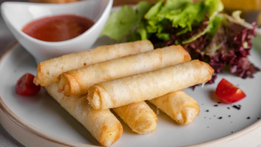 Maggie Spring Roll Served with Sauce