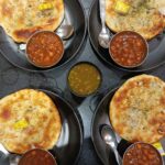 Chole Kulche served in four plate